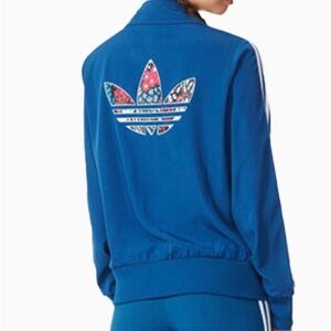 Adidas Firebird track jacket Floral trefoil logo